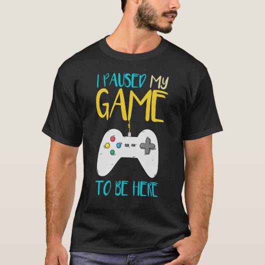 Ik pakte mijn spel om hier te zijn grappige videok t-shirt (Voorkant)