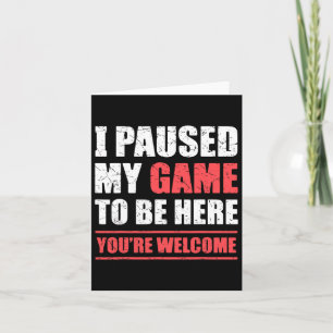 Ik pakte mijn spel om hier te zijn. kaart