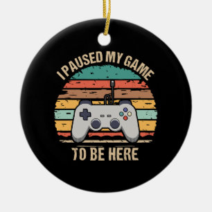 Ik pakte mijn spel om hier te zijn keramisch ornament