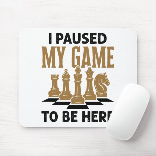 Ik pakte mijn spel om hier te zijn. muismat (Met muis)