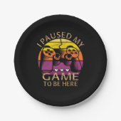 Ik pakte mijn spel om hier te zijn papieren bordje (Voorkant)