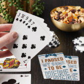 Ik pakte mijn spel om hier te zijn pokerkaarten (Insitu)