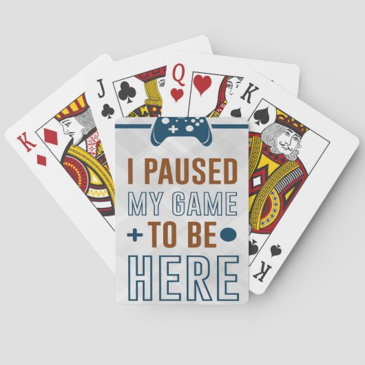 Ik pakte mijn spel om hier te zijn pokerkaarten (Achterkant)