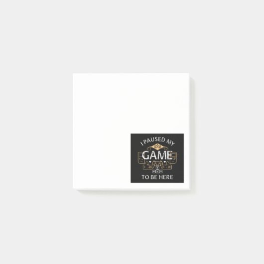 Ik pakte mijn spel om hier te zijn post-it® notes (Voorkant)