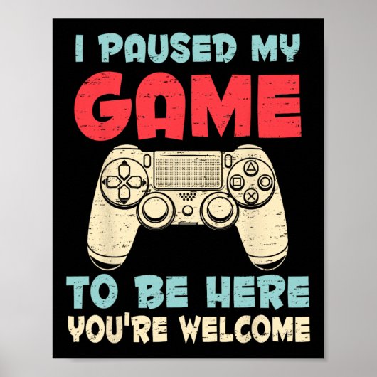 Ik pakte mijn spel om hier te zijn. poster (Voorkant)