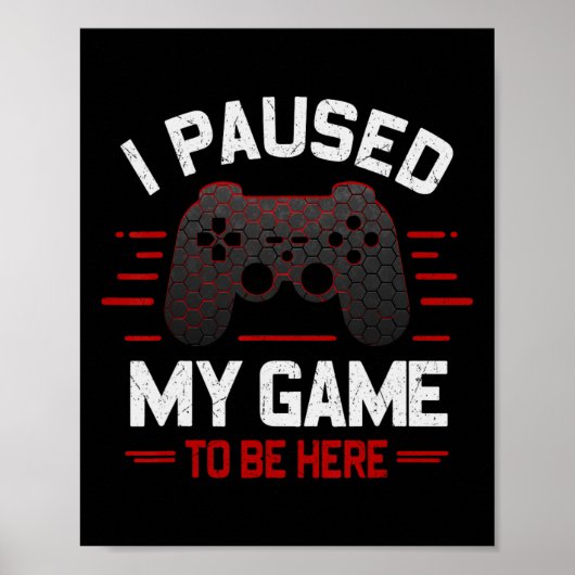 Ik pakte mijn spel om hier te zijn. poster (Voorkant)