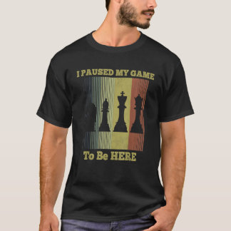 Ik pakte mijn spel om hier te zijn... schaafgesche t-shirt