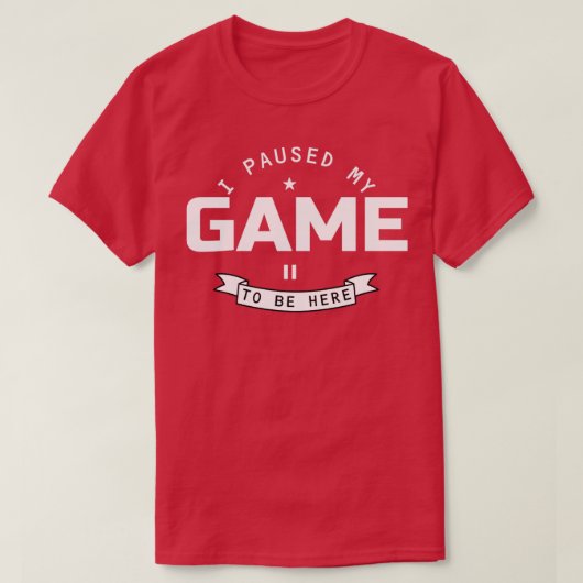 Ik pakte mijn spel om hier te zijn t-shirt (Design voorkant)