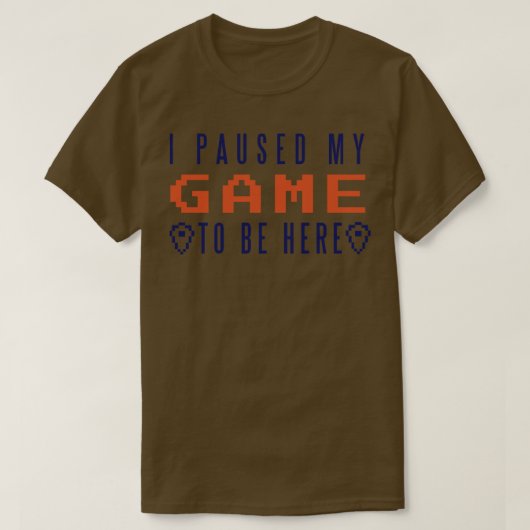 Ik pakte mijn spel om hier te zijn t-shirt (Design voorkant)