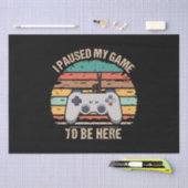 Ik pakte mijn spel om hier te zijn tissuepapier (Craft)