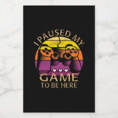 Ik pakte mijn spel om hier te zijn voedselcontainer etiket (Enkel label)