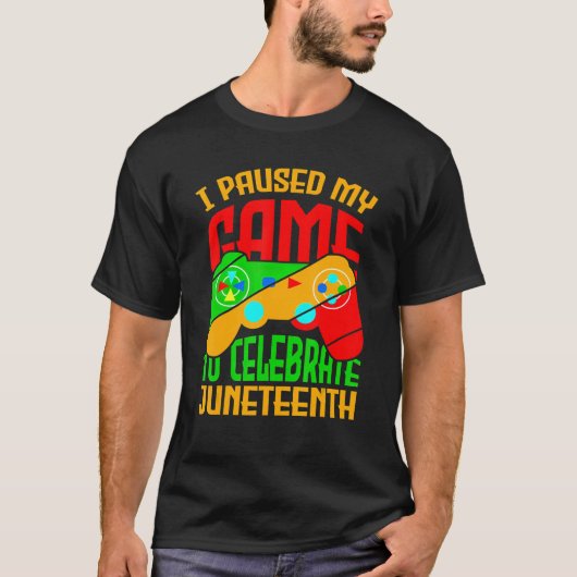 Ik pakte mijn spel om Juneteeth Black vrij te vier T-shirt (Voorkant)