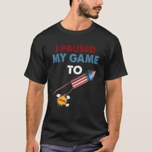 Ik pakte mijn spel om te bang - 4 juli grappige vi t-shirt