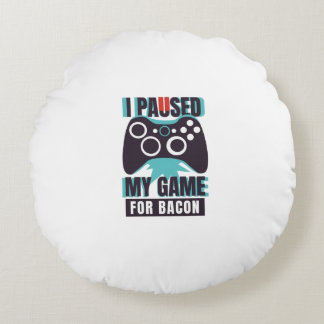 Ik pakte mijn spel voor bacon rond kussen
