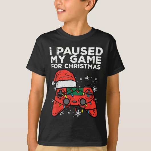 Ik pakte mijn spel voor kerstgamers t-shirt (Voorkant)