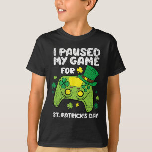 Ik pakte mijn spel voor sint-Patricks dag gamer sh T-shirt