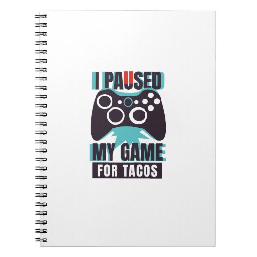 Ik pakte mijn spel voor tacos notitieboek (Voorkant)
