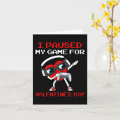 Ik pakte mijn spel voor Valentijnsdag Heart Boys G Kaart (Gele Bloem)