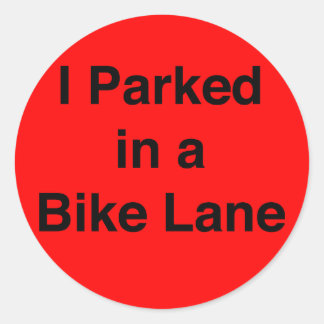 Ik parkeerde in een Bike Lane sticker