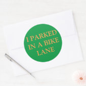 Ik parkeerde in een fietspad sticker (Envelop)