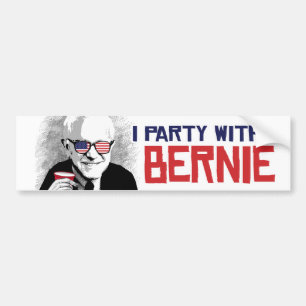 Ik Partij met Bernie - Bernie Sanders - .png Bumpersticker