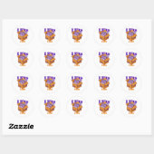 Ik pas op mijn plaats ronde sticker (Vel)