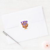 Ik pas op mijn plaats ronde sticker (Envelop)