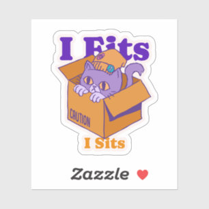 Ik pas op mijn plaats sticker