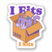 Ik pas op mijn plaats sticker (Voorkant)