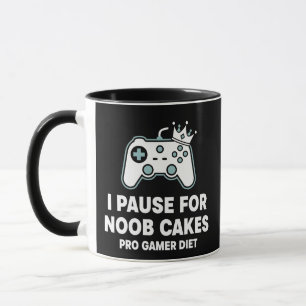 Ik Pauzeer Niet Voor Noob Taarten Pro Gamer Dieet Mok