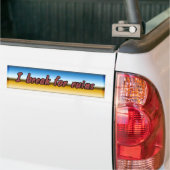 Ik pauzeer voor ruïnes bumpersticker (Op Truck)