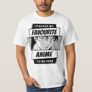 Ik pauzeerde mijn anime om hier Japan Kawaii Manga T-shirt
