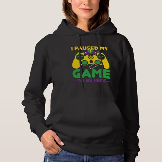 Ik Pauzeerde Mijn Game Om Hier Te Zijn Parade Kost Hoodie (Voorkant)