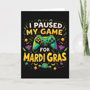 Ik Pauzeerde Mijn Game Voor Mardi Gras New Orleans Kaart