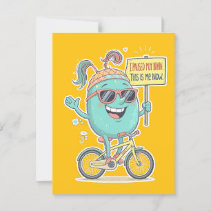 Ik pauzeerde mijn hersenen - dit ben ik nu! briefkaart