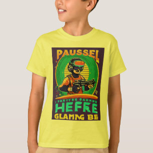 Ik pauzeerde mijn retro-gaming om hier te zijn" Gr T-shirt