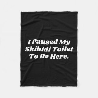 Ik pauzeerde mijn skibidi toilet om hier grappig t fleece deken