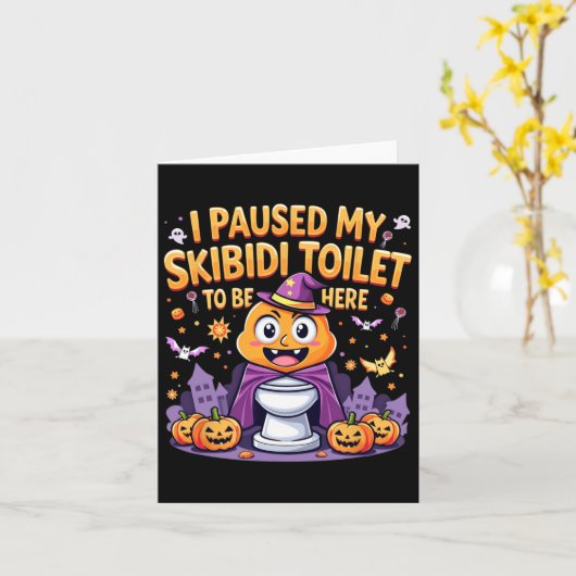 Ik pauzeerde mijn skibidi toilet om hier grappig t kaart (Gele Bloem)