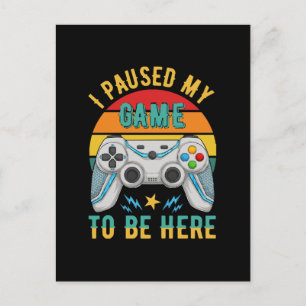 ik pauzeerde mijn spel briefkaart