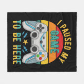 ik pauzeerde mijn spel fleece deken (Voorkant (Horizontaal))
