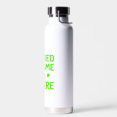 Ik pauzeerde mijn spel Neon Pixel Art Waterfles (Links)
