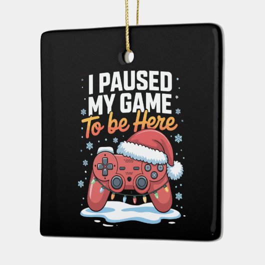 Ik pauzeerde mijn spel om hier grappig sarcastisch keramisch ornament (Links)