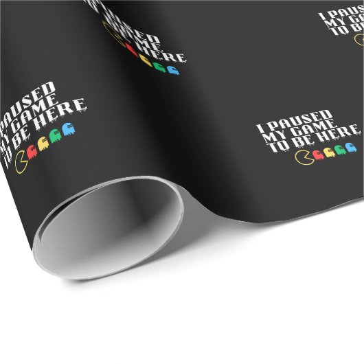 Ik pauzeerde mijn spel om hier te zijn cadeaupapier (Rol Hoek)