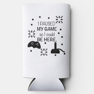 Ik pauzeerde mijn spel om hier te zijn, gamer humo seltzer blikjeskoeler