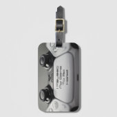 "Ik pauzeerde mijn spel om hier te zijn" Gaming ve Bagagelabel (Voorkant (verticaal))