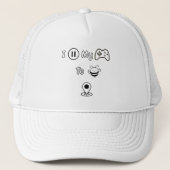 Ik pauzeerde mijn spel om hier te zijn - Grappige  Trucker Pet (Voorkant)