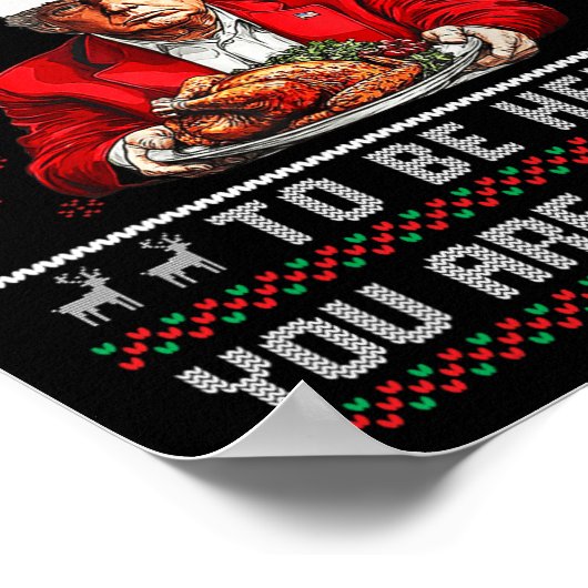 Ik pauzeerde mijn spel om hier te zijn Kerstmis Tr Poster (Hoek)