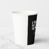 Ik pauzeerde mijn spel om hier te zijn papieren bekers (Rechts)