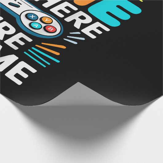 Ik pauzeerde mijn spel om hier te zijn Shirt Manne Cadeaupapier (Hoek)