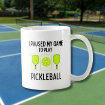 Ik pauzeerde mijn spel om pickleball te spelen
